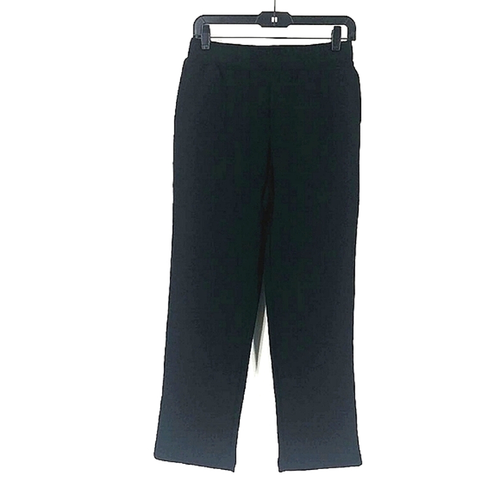 Karen Scott Essentials Elastic Waist Black Pants